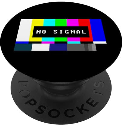 Vintage TV Retro 70s 80s 90s Flashback Old TV Test Pattern PopSockets mit austauschbarem PopGrip