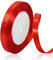 Geschenkband Rot 10 mm Breit,23 Meter Satinbänder Rot Stoff Schleifenband Kunsthandwerk, Kränze, Hochzeitsdekoration, Weihnachten, Haarbögen, Blumensträuße, Geburtstag und Geschenkverpackung