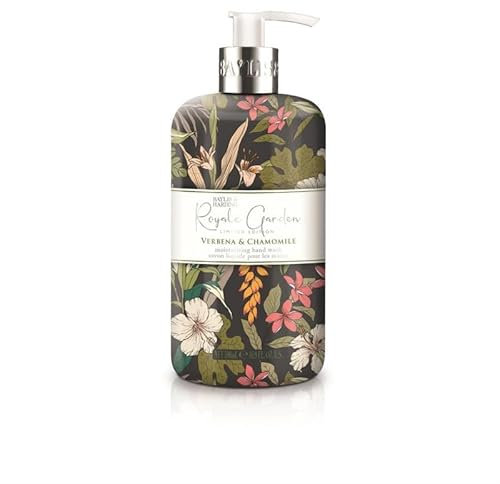 Savon Liquide Mains Verveine Camomille Royale Garden 500ml - Douceur Naturelle et Fraîcheur Apaisante - Hygiène Corporelle_bio & Vegan - Le Lot De 3