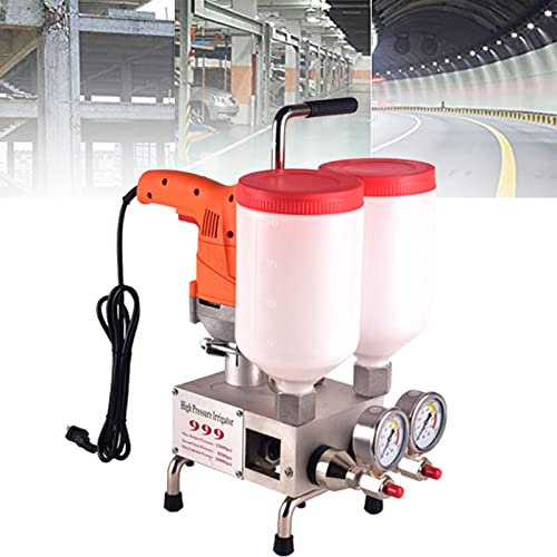 Elektrische Fugenmaschine, 1100 W, elektrische Mörtel-Fugenpistole, elektrische Fugenmaschine, tragbare Fugenpistole zum Füllen von Zement, für die Reparatur von Betonrissen und Le