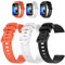 Simpeak 3 Pezzi Cinturini Compatibile con Huawei Band 10/Huawei Band 9/Huawei Band 8, Cinturino Sportivo Gel di Silice Elastico Regolabili Donna Uomo, Nero, Bianco, Arancione