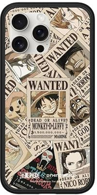 RhinoShield Modulare Case kompatibel mit MagSafe für [iPhone 15 Pro Max] | Mod NX Überragender Magnet, strapazierfähige Schutzhülle 3.5M / 11ft Fallschutz - Schwarz [One Piece/Straw Hat Crew Wanted]