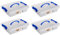 Acan Tradineur - Pack de 4 Cajas de almacenamiento - Fabricado en plástico - Contenedor para almacenar juguetes, Libros, ropa, mantas - N.º 29-9 x 37,5 x 28,5 cm - 5 Litros