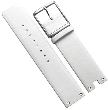 hoosouk Weiches, langlebiges Uhrenarmband aus Leder für Damen von Calvin Klein für CK K94231. Uhrenarmbänder für Herren(White)