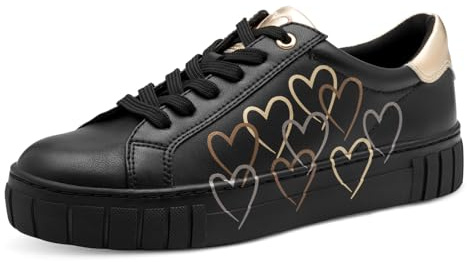 Marco Tozzi Damen Sneaker weiches Feel Me Wechselfußbett weiches Innenfutter Vegan Vegan