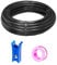 HAXIHA Noir 12 Meter Tuyau Pneumatique Polyuréthane PU Air Kit 8mm OD x 5mm ID Tuyau Air Comprimé Peut Etre Utilisé pour Les Compresseur Outils Pneumatiques