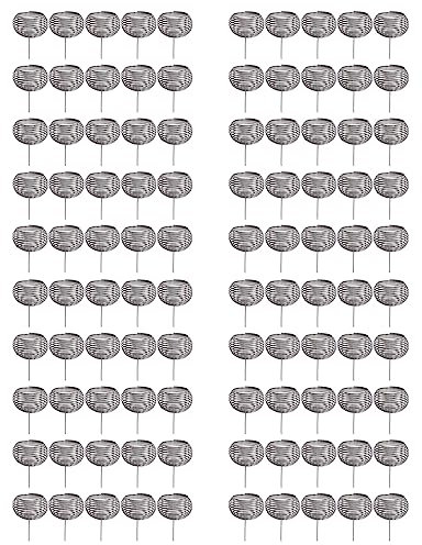 Bognajin 100pcs Bonsai Fertilizer Basket, Stainless Steel Spherical Nutrition Box Tools, for Succulent Orchid, Easy to Use, Sturdy and Long Term Use, Ideal for Home Garden