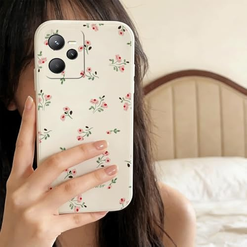 Compatible with Realme C35/Realme Nrazo 50A Prime Aromatic Small Floral TPU Silicone Phone Case