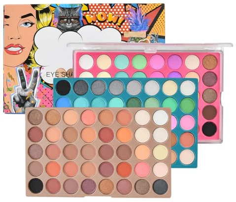 Palette Ombretti Colorati, Professional Makeup Palette Ombretti Ad Alta Pigmentazione, 120 Colori Impermeabili Lunga Durata Trucco per Occhi Corredo per Occhi Seducenti