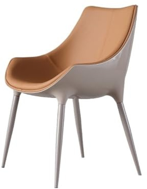 anxinda Esszimmerstühle Vintage-Esszimmerstühle aus PU-Leder, Moderne Akzentstühle for die Küche für Zuhause