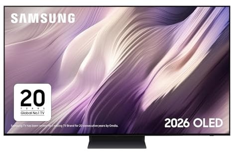 Samsung Smart TV 48-Inch S95H OLED 4K, Glare-Free, HDR 10+, Motion Xcelerator 165Hz, Dolby Atmos, Gaming Hub, FreeSync Premium Pro, G-Sync, Voice Control with AI(VAC), Alexa Built-in [2026]