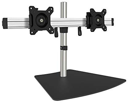 Siig Premium Aluminium Triple Monitor Ständer – 3 Monitore 33 cm zu 68,6 cm bis zu 17,6 lbs VESA 75 und 100 (ce-mt2111-s1) Dual