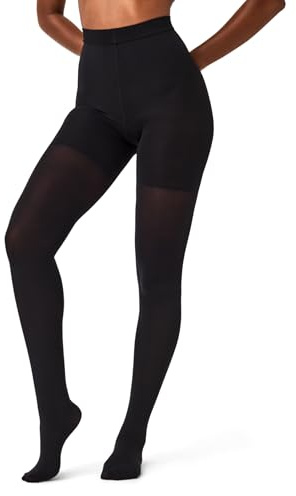 SPANX SPANXshape Shaping Mid-Thigh Tight-End Tights – Level 3 Shaping – Core Control Shapewear – Comfortable Shaper Design - Very Black - Size D