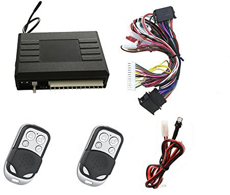 Kfz Dog - LLCTOOLS Zentralverriegelung Universal | Funkfernbedienung nachrüsten | 2 Funkschlüssel | Kompatibel mit VW Golf 4, Passat, Polo | Keyless go open | Funk Fernbedienung ZV | 2 Handsender