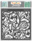 CrafTreat Reusable Floral Stencils for Painting on Wood, Canvas, Paper, Fabric, Floor, Wall and Tile - Flourish 2-6x6 Inch - DIY Art and Craft Stencils for Home Decor - Flourish Wall Stencil