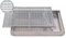 ACO Maschenrost mit V-Stab Fußabtreter + Emco ALU Bodenwanne Schuhabstreifer Abtreter Wanne, Größe:600 x 400 mm
