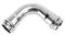 CURVA 90° INOX A PRESSARE F/F D.15