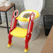 Cocoarm Toilettensitz Kinder mit Treppe Verstellbar Baby WC Leiter mit Rutschfesten Füße Toilettentraining Töpfchen Trainingssitz für Kleinkinder und Mädchen(rot + gelb)