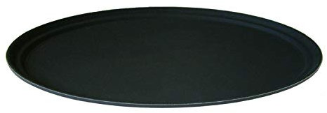 We Can Source It Ltd - Oval Non Slip Black Bar Tray Serving Bar Waiters Grip Tread Tray 27 (67.4cm)