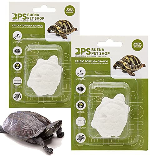 BPS Blocco di Calcio da 2 Pezzi per Tartarughe Complemento Base Naturale Grande BPS-4133 * 2
