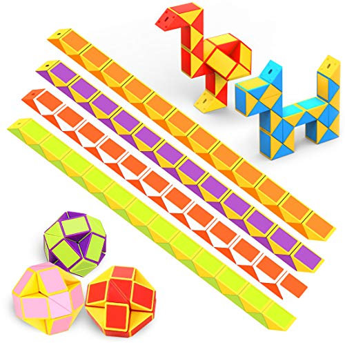 Mitgebsel Kindergeburtstag, 12er 24 Blöcke Magische Schlange, Schultüte Füllung, Kleine Geschenke für Kinder Spielzeug Give Aways Kindergeburtstag Gastgeschenke, Geschenke zur Einschulung Junge