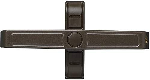 Abus 2420 Serratura per Finestre, Blocco con Chiavistello a Perno per Finestre a Doppia Anta, Serratura Multipla, Livello di Sicurezza: 7, 89636, Marrone