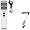 Rode Podcaster MKII Microphone USB + trépied à bras articulé Keepdrum NB35 WH Blanc