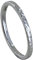 LES POULETTES BIJOUX - Rhodium 925 Silber Ring Gehämmerte Feine Allianz - Taille 60 (19.1)