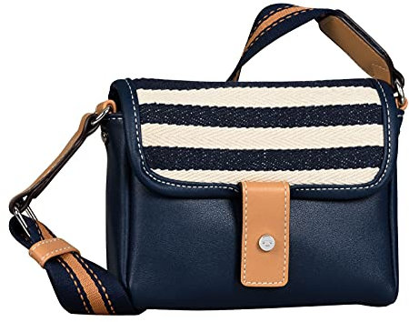 TOM TAILOR Damen Gina Flap Bag, Mixed Blue