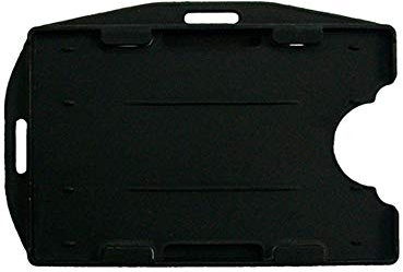 Lot de 5 porte-cartes double face ouverts en plastique PP rigide 95 mm x 64 mm (2 cartes)