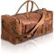 ALASKA EXPORTS - Handmade Men Genuine Vintage Leather Satchel Messenger Duffle Bag (32'' inch, Brown)
