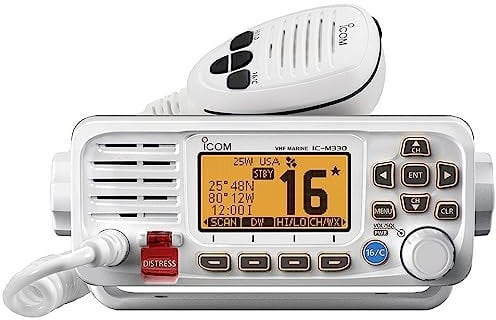 W2B – VHF Feste Halterung – VHF Feste Halterung – VHF, Basic, kompakt, mit GPS, Weiß