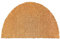 Carpido rutschfeste Kokosmatte - 50 x 80 cm Halbrund Natur - Nachhaltige Naturfaser für den überdachten Außenbereich - 100% Kokos Fußmatte - Türmatte Eingang