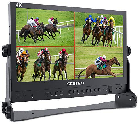 SEETEC ATEM156 15,6 Zoll-Live-Streaming Broadcast Director Monitor mit 4 HDMI-Eingängen und vierfach geteiltem Display für Atem Mini Video Switcher Mixer Pro Studio Fernsehproduktion