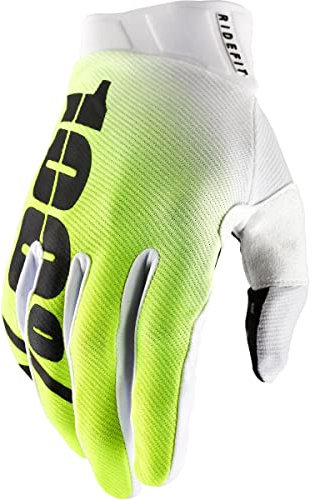 100% Unisex Handschuhe Ridefit, Korp - Gelb Weiß, L, HU-GLO-0051