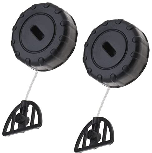 VGOL 2PCS Fuel Tank Gas Cap Oil Filler Cover Compatible with Stihl MS170 180 017 018 Chainsaw Parts Car Replacement Accessories Black