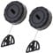 VGOL 2PCS Fuel Tank Gas Cap Oil Filler Cover Compatible with Stihl MS170 180 017 018 Chainsaw Parts Car Replacement Accessories Black