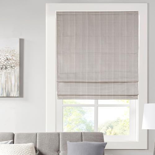 Madison Park Galen schnurlose Raffrollos – Stoff-Sichtschutz, Einzelpaneel, Verdunkelung, energieeffizient, wärmeisoliert, Fensterrollo, für Schlafzimmer, Wohnzimmer-Dekor, 73,7 x 162,6 cm, Taupe