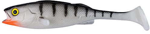 LMAB KØFI (KÖFI) Perch Shad 9 cm Farbe White Tiger