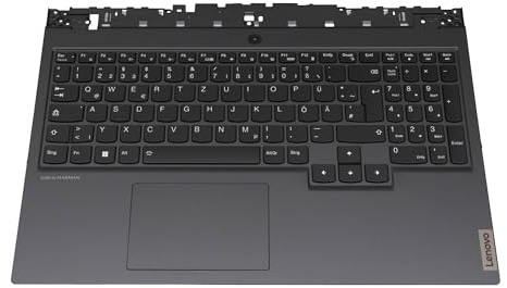 Lenovo 5CB0Z27676 Original Tastatur inkl. Topcase DE (deutsch) schwarz/schwarz mit Backlight für Legion 5-15ARH05 (82B5/82B1)
