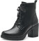 MARCO TOZZI stivaletti da donna in similpelle con tacco e allacciatura color nero (black) 41 EU