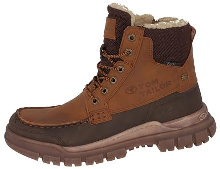Tom Tailor Herren 6380010005 Mode-Stiefel, Cognac, 44 EU