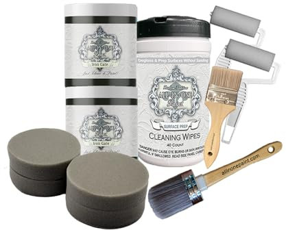 Heirloom Traditions Paint ALL-IN-ONE Paint by Heirloom Traditions, Front Door Bundle and Kit, Iron Gate