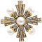 Holibanna Vintage Kreuz Brosche Damen Barock Stil Brosche Für Kleidung Anstecknadel Retro Pin