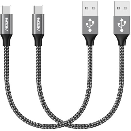 USB C Kabel, Ladekabel USB C [2Stück 0.3M] USB Kabel Typ C Nylon USB Ladekabel samsung für Samsung Galaxy Z Flip, S22+, S21 Ultra, Huawei P50 Pro, Mate 40, Google Pixel 6, Xiaomi, OnePlus, Moto