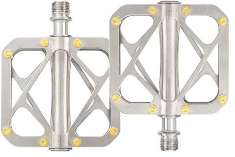 Sgxbos Fahrrad-Titan-Pedale, Voll-Titan-Körper, 9/16-Zoll-Pedale, 3-lagig, ultraleicht, kompatibel mit MTB, Rennrad, Faltrad