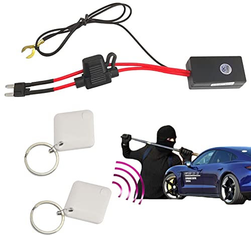 Bexdug immobilizzatore per Auto | di Allarme per Auto con rilevamento Automatico - Blocco Motore elettronico antifurto per Veicoli con RC Anti-dirottamento Due modalità per Auto
