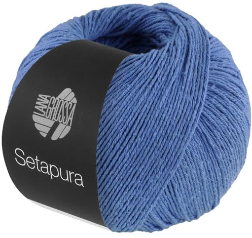 LANA GROSSA Setapura | Angenehm weiches, mattes Seidengarn | Handstrickgarn aus 100% Seide | 50g Wolle zum Stricken & Häkeln | 200m Garn FB5