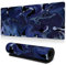 Tech Stor3 Tapis de souris XL Gaming Mouse pad fantaisie abstrait bleu, 70 x 30 cm, motif fantaisie abstract bleu avec base antidérapante, ajustée et lisse, convient à chaque souris, clavier et