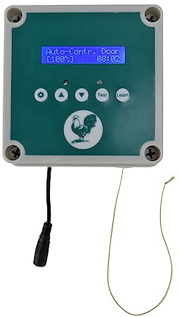 Automatic Chicken Coop Door, Chicken Cage Opener, Light Sensing Controller for Farm